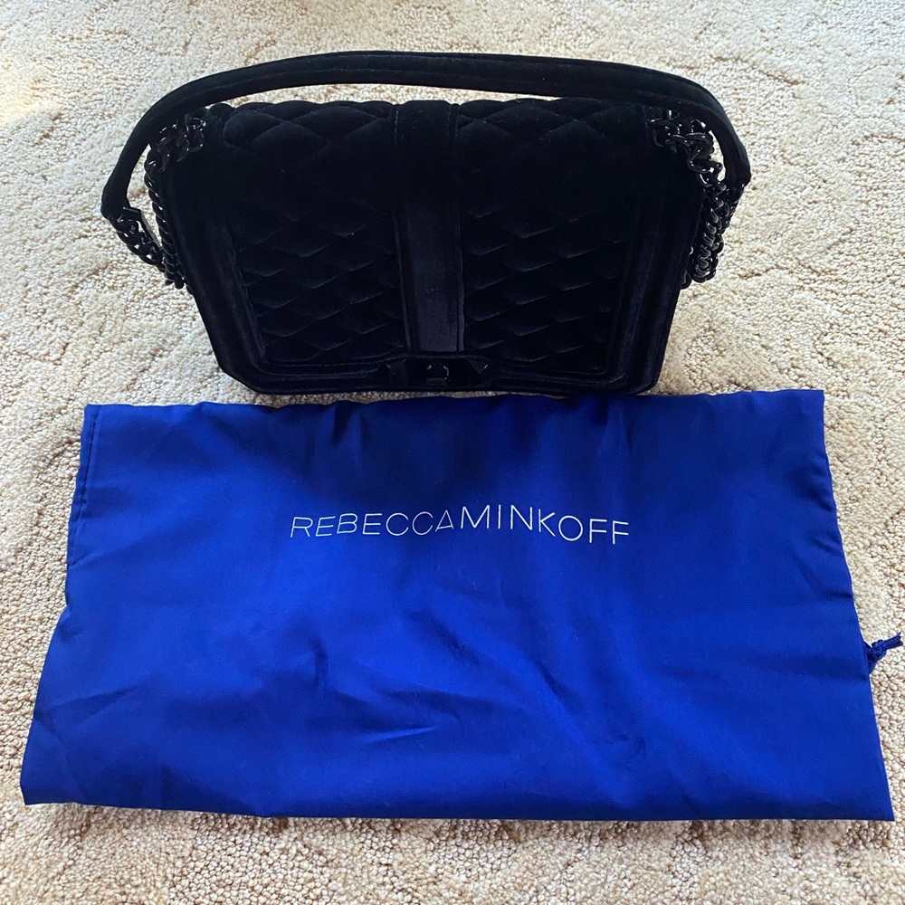 Rebecca miconof black velvet purse